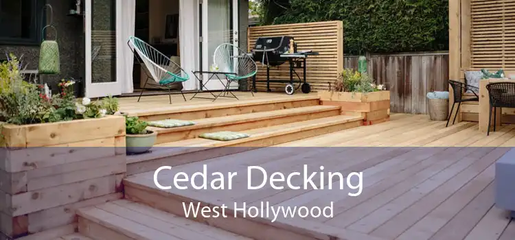 Cedar Decking West Hollywood